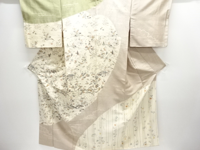 Japanese Kimono / Tsumugi Omeshi Silk